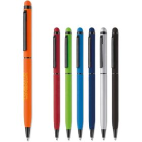 Metalen balpen stylus rubberised