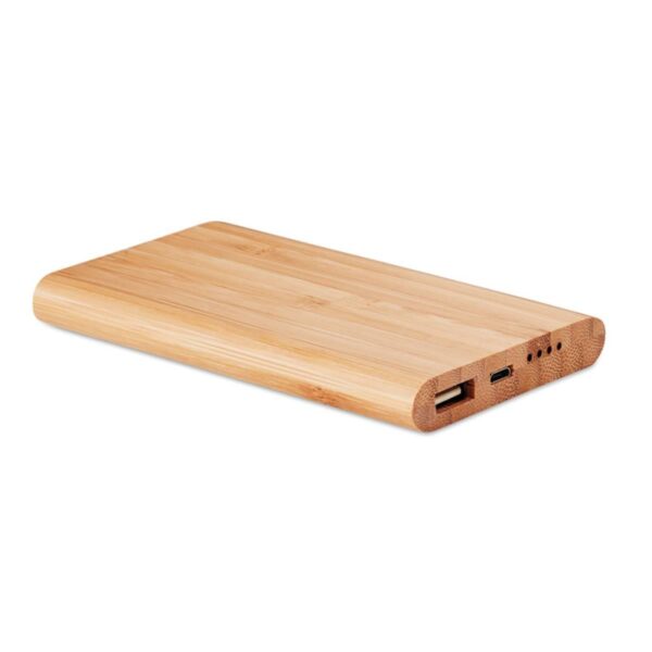 Bamboe powerbank 4000 mAh