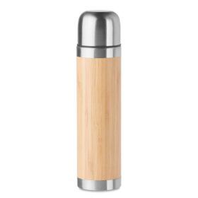 Thermosfles met bamboe