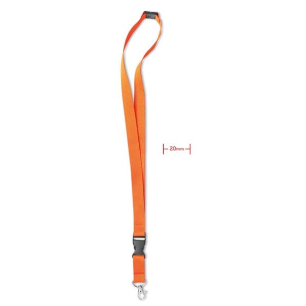 Lanyard, metalen haak. 20 mm