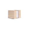 Kubushouder hout met recycled papier 650 vels 10x10x8,5cm