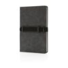 Deluxe hardcover PU A5 notitieboek met telefoon- en penhoude