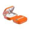 Mini scharnierblikje logo mints