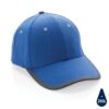 Impact AWARE ™ 6 panel cap van geborsteld katoen met bies