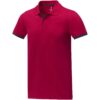 Morgan duotone Heren polo met korte mouwen