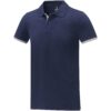 Morgan duotone Heren polo met korte mouwen