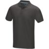 Graphite heren polo met korte mouwen GOTS biologisch textiel
