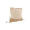 Trekkoord rugzak Jute met katoenen koorden 38x41cm