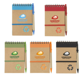 RecycleNote-M notitieboekje met logo