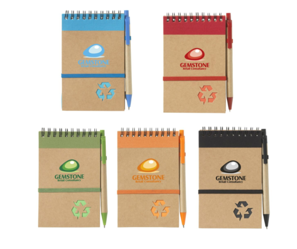 RecycleNote-M notitieboekje met logo