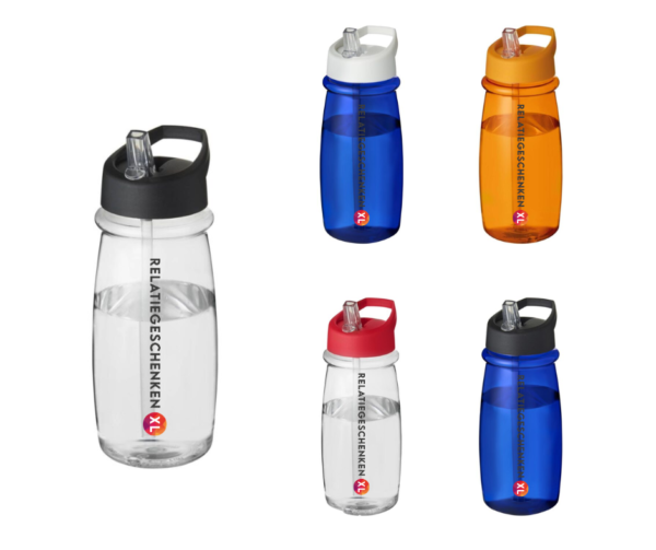 H2O Pulse 600 ml sportfles met tuitdeksel