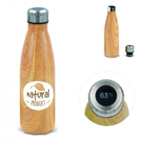 Thermofles Swing Hout met temperatuur display 500ml