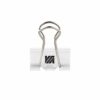 Foldbackclip 25mm breed in wit