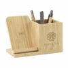 Bamboo Boss 15W FSC draadloze oplader/penhouder