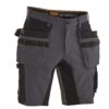 2196 Stretch shorts hp do.grijs/zwa C44