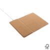 FSC® 10W draadloze oplaadbare kurken muismat en standaard