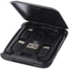 Savvy modulaire oplaadkabel van gerecycled plastic met telefoonhouder