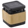 Bamboe draadloze speaker en oplader