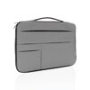Smooth PU 15.6 inch laptop sleeve met handvat PVC-vrij