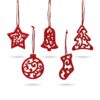 Set van 5 kerstdecoraties