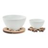 SKAGLIA Acacia houten pothouders set