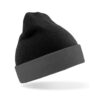 Recycled Black Compass Beanie