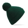 Engineered Knit Ribbed Pom Pom Beanie