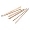 Houten barbecue tang met flesopener
