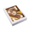 Chocoladeletter S met decoratie - 200 gram