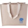 Canvas shopper met geweven hengsels 240 gr/m2