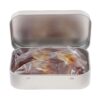 Scharnierblik met ca. 60 gr. Haribo colaflesjes