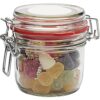 Glazen weckpotje 125 ml gevuld met snoep categorie BASIS