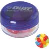 Kunststof rond potje met ca. 12 gr. jelly beans