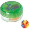Kunststof rond potje met ca. 12 gr. jelly beans