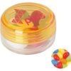 Kunststof rond potje met ca. 12 gr. jelly beans