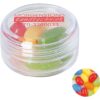 Kunststof rond potje met ca. 12 gr. jelly beans