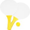 Beach tennisset in net