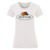 Ladies Vintage T Large Logo Print