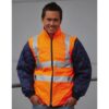 Fluo Quilted Jacket with Zip-Off Sleeves