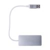 Gerecyclede aluminium USB hub Layton