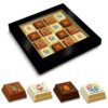 UITVERKOCHT -Kerstchocolade Logo Happy 16 stuks, 240 gr